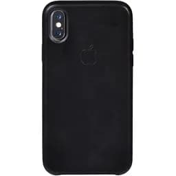 Чехол-накладка Toto Leather Case Apple iPhone X/XS Black