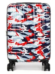 Валіза Малий (S) Полікарбонат під Ручну поклажу Airtex 960 Camo 35 л 54x35x20 см Мілітарі червоний - мініатюра 3