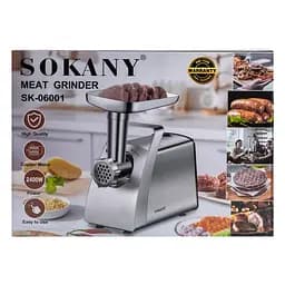 М'ясорубка електрична SOKANY SK-06001 з насадками, сталь Sokany SK-06001 - мініатюра 27