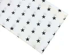 Хлопковая пеленка Moontime 100х80см "Звезды черные"