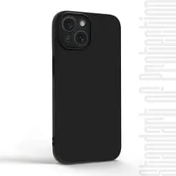 Чехол-накладка для смартфона Apple iPhone 15, противоударный, силиконовый, термополиуретановый (ТПУ), с защитой камеры и корпуса, черный, защита всего корпуса, ArmorStandart (ARM68245) - мініатюра 2