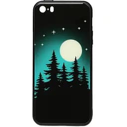 Чохол-накладка Toto Night Light Print Glass Case Apple iPhone SE/5s/5 Full Moon