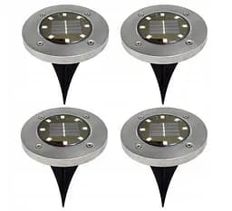 Дискові лампи Sun Lamp на сонячній батареї 8 led 4 шт - мініатюра 3