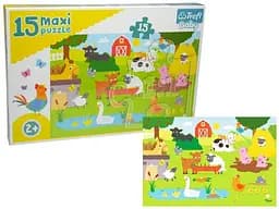 Набір Пазли - (15 елм. MAXI) - "Тваринки на фермі"