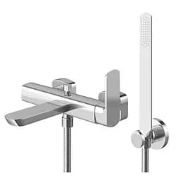 Смеситель для ванны Kohlman Foxal chrome настенный KPL-QW110F Хром