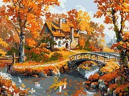 Набор для росписи по номерам Утренний уют, Ideyka, 30x40 см, КНО6356