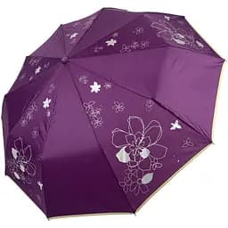 Жіноча складана парасолька механічна Toprain 97 см фіолетова