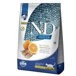 Сухой корм для кошек Farmina N&D Quinoa с сельдью и апельсином 5 кг