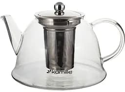 Чайник стеклянный заварочный со съемным ситечком (0784l) Kamille 1500 мл kuh0006768