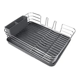 Сушилка для посуды МВМ My Home, с органайзером, серый (DR-02 GRAY)