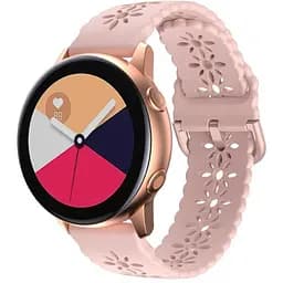 Ремінець Flower для Samsung Galaxy Watch 42mm - рожевий ширина кріплення 20мм силікон Watchbands (W32-3WB13876522)