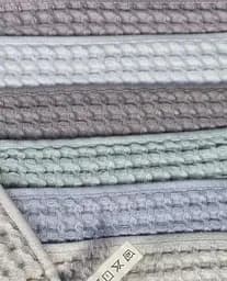 Набір банних рушників із льону 6 шт. 140х70 см L&M Home Textiles DT-517-72 вафельні рушники пастельні кольори в наборі - мініатюра 5