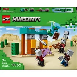 Конструктор LEGO Minecraft Пустынный патруль разбойника 105 деталей (21267)