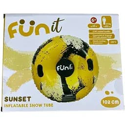 Надувний тюбінг Fun It Sunset 102 см жовтий - мініатюра 4