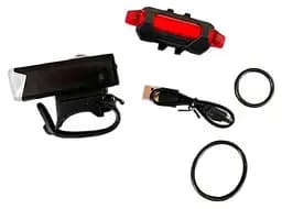 Вело фара передняя и задняя Bike Light 025 велосипедный аккумуляторный фонарь на велосипед с креплением