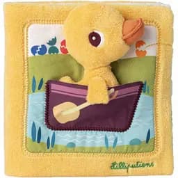 Развивающая мягкая книга Lilliputiens Утка Гаспард посещает ферму (83548)