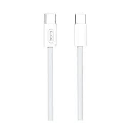 Дата кабель USB-C to USB-C 1.0m 60W white XO (NBQ260A_С_White)