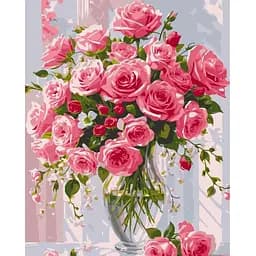 Картина за номерами ArtCraft Ніжні троянди 40x50 см (13084-AC)