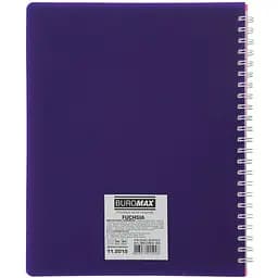 Зошит Buromax Fuchsia на пружині В5, 96 аркушів рожевий з фіолетовим (BM.2464-84) - мініатюра 2