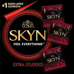 Презервативи Skyn Intense Feel 3 шт. текстуровані, без латексу, для яскравіших відчуттів - мініатюра 2