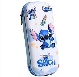 Пенал шкільний блакитний 3D Стіч Stitch