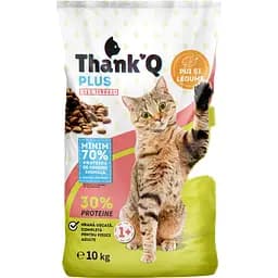 Сухий корм для стерилізованих котів Thank'Q Plus Sterelized з куркою та овочами 10 кг