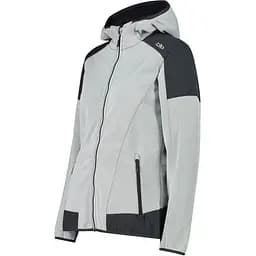 Куртка CMP Women's Jacquard Softshell Jacket Grey/Black S (1097-33A2136-25XP 38) - мініатюра 2
