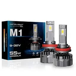 Комплект світлодіодних ламп Infolight M1 H11 55W - мініатюра 2