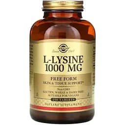 L-лизин Solgar L-Lysine 1000 мг 250 таблеток