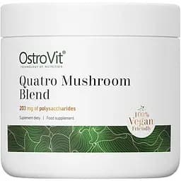 Экстракт четырех разных грибов OstroVit Vege Quatro Mushroom Blend, 100 грамм для поддержки иммунной системы и мозга