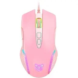 Миша Onikuma Gaming CW905 рожева дротова з підсвіткою