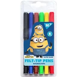 Фломастеры Yes Minions, 6 цветов (650529)