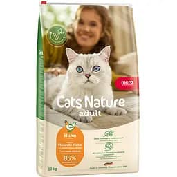 Сухой корм Mera Cats Nature Adult Chiken (Huhn) с курицей для взрослых кошек всех пород 10 кг 