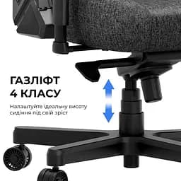 Ігрове крісло Anda Seat Kaiser 3E Black PVC Size XL (AD23YC-XL-08-B-PV/C-B01) - мініатюра 4