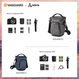 Сумка Vanguard Vesta Aspire 15Z Gray (Vesta Aspire 15Z GY), Сірий - мініатюра 10