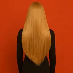 Перука аніме пряме волосся 70 см довгий чубчик жіночий пшеничний блонд