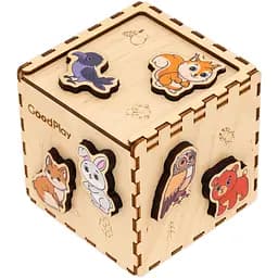 Кубик-сортер GoodPlay Лесные зверьки (CUB-4-008)