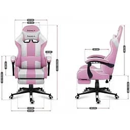 Комп'ютерне крісло Huzaro Force 4.7 Pink (тканина) - мініатюра 7