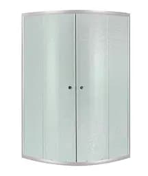 Душевая кабина Lidz Latwa SC80x80.SAT.MID.FR, полукруглая, стекло Frost 4 мм без поддона