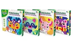 Розмальовка з повітряним пластиліном ТМ Lovin Набір для ліплення "Лісові друзі" Микс