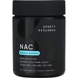 Аминокислота Sport Research NAC N-Acetyl Cysteine ​​600 мг 90 капсул