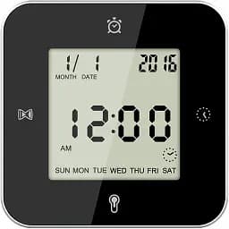 Часы настольные Technoline WT344 Black/Silver (WT344)