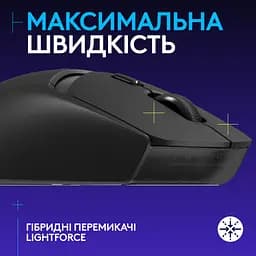 Мишка Logitech G309 Lightspeed Wireless/Bluetooth Black (910-007199) - мініатюра 2