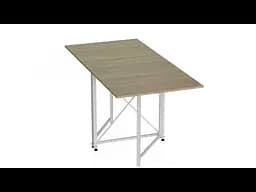Стіл-книга трансформер Оріон 2 Ferrum-decor 750x1520x730 Білий метал ДСП Дуб Сонома 16 мм (FRD-104593) - мініатюра 9