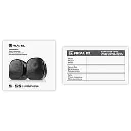 Акустична система REAL-EL S-55 Black (EL121100014) - мініатюра 6