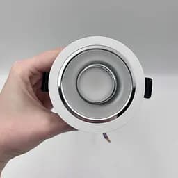 Точковий світильник Skarlat RDL73027-3.5 12W WH+CHR 3000K - мініатюра 2