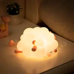 Нічник силіконовий Лежача спляча вівця (K-1156)