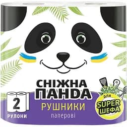 Паперові рушники Сніжна Панда Classic, 2 рулони