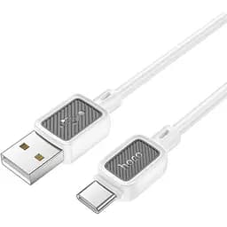 Кабель Hoco X108 Benefit silicone charging data cable Type-C Білий