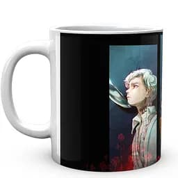 Кружка GeekLand The Promised Neverland Обещанный Неверленд Норман Эмма Рэй Ножи и вилки NV 02.455 330 мл белая